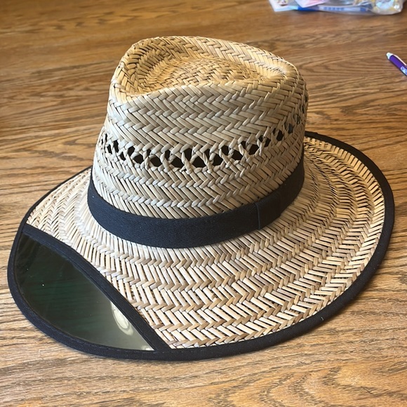 DPC Accessories Dorfman Pacific Company Dpc Straw Hat With Black